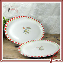 western style ceramic restaurant dinner plate sets import from China